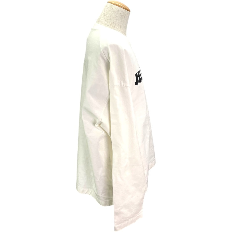ジルサンダー JIL SANDER フロックロゴ 長袖Tシャツ J22GC0136 ホワイト コットン メンズ 長袖Ｔシャツ
