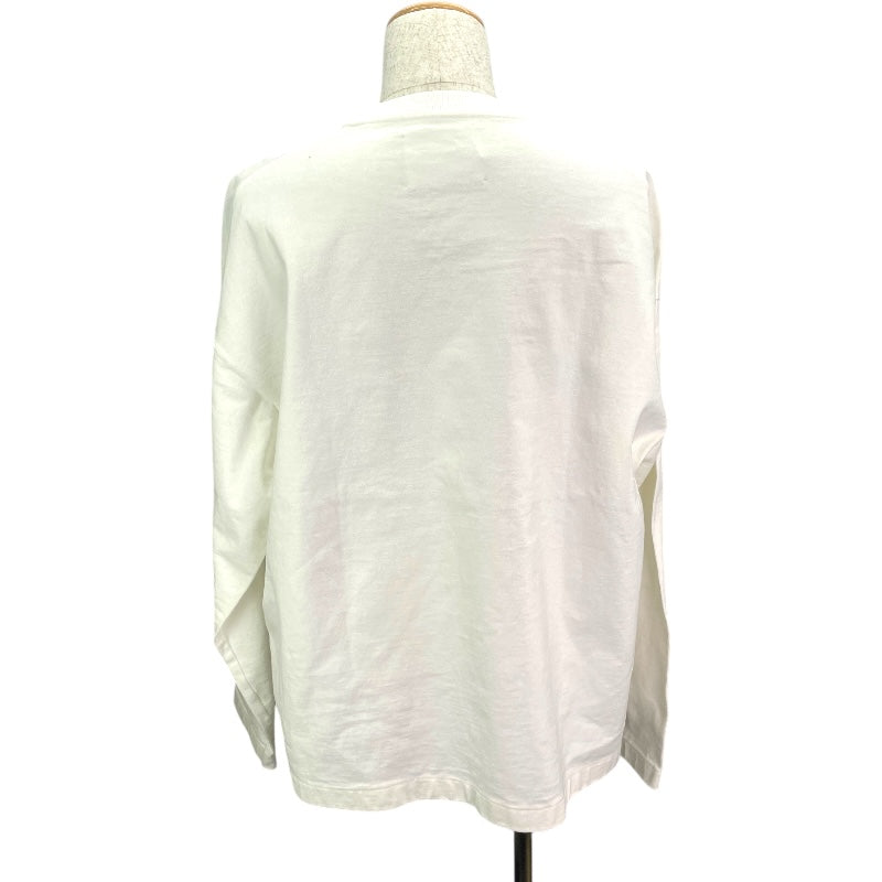 ジルサンダー JIL SANDER フロックロゴ 長袖Tシャツ J22GC0136 ホワイト コットン メンズ 長袖Ｔシャツ