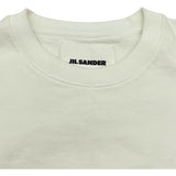 ジルサンダー JIL SANDER フロックロゴ 長袖Tシャツ J22GC0136 ホワイト コットン メンズ 長袖Ｔシャツ