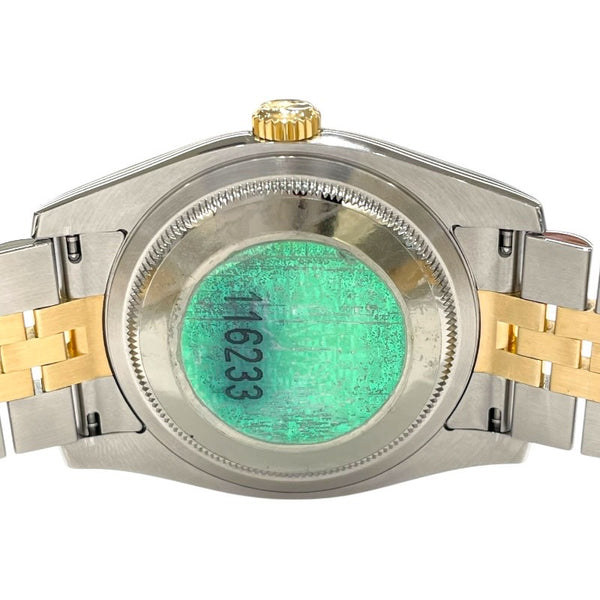 ロレックス ROLEX デイトジャスト36 116233 ホワイト YG/SS メンズ 腕時計