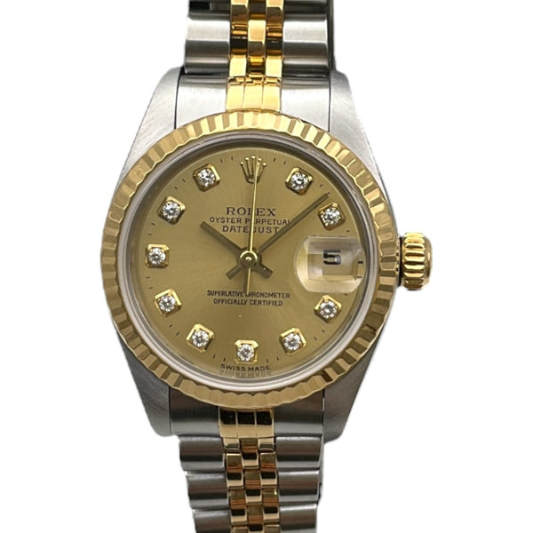 ロレックス ROLEX デイトジャスト 69173G K18ホワイトゴールド SS/YG レディース 腕時計