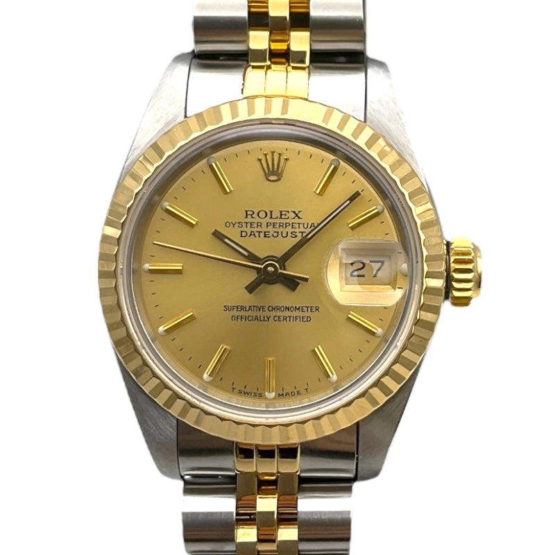 ロレックス ROLEX デイトジャスト 69173 K18イエローゴールド SS/YG レディース 腕時計