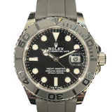 ロレックス ROLEX ヨットマスター42 226659 ブラック K18WG/ラバーベルト 自動巻き メンズ 腕時計
