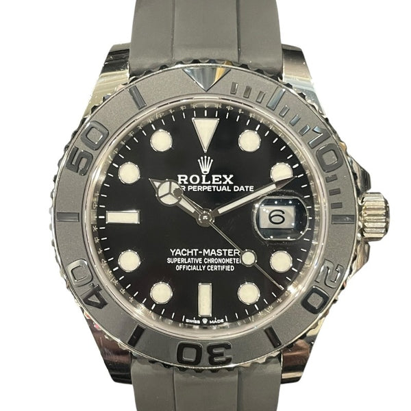 ロレックス ROLEX ヨットマスター42 226659 ブラック K18WG/ラバーベルト 自動巻き メンズ 腕時計