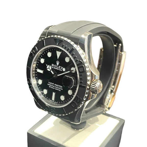 ロレックス ROLEX ヨットマスター42 226659 ブラック K18WG/ラバーベルト 自動巻き メンズ 腕時計