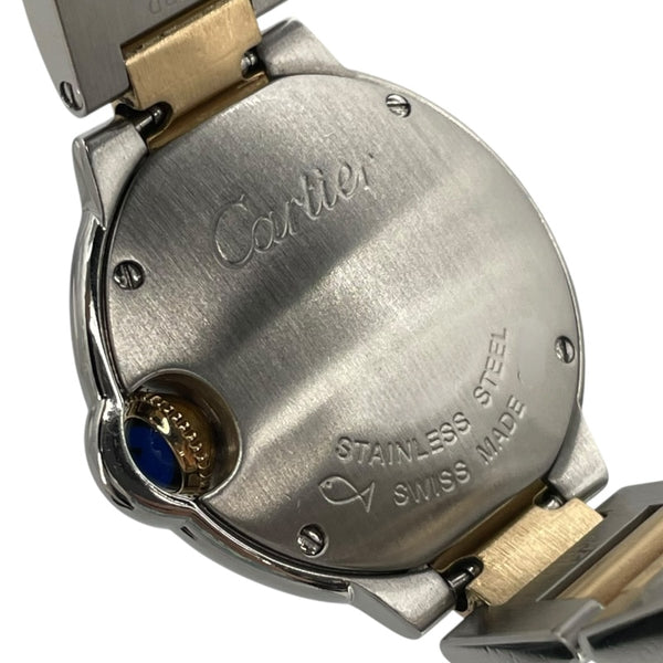 カルティエ Cartier バロン ブルー ドゥ カルティエ 28mm W6900723 シルバー YG/SS クオーツ レディース 腕時計