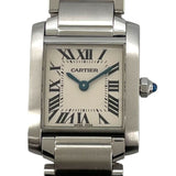 カルティエ Cartier タンクフランセーズSM W51008Q3 ホワイト SS レディース 腕時計