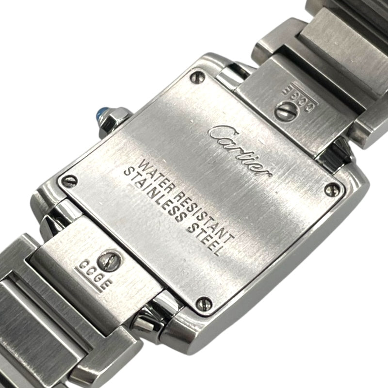 カルティエ Cartier タンクフランセーズSM W51008Q3 ホワイト SS レディース 腕時計