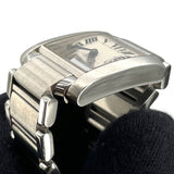カルティエ Cartier タンクフランセーズSM W51008Q3 ホワイト SS レディース 腕時計
