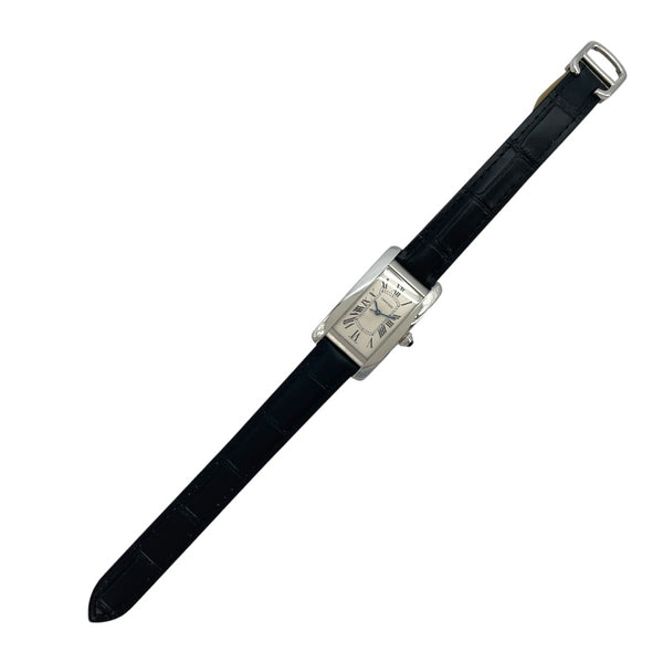 カルティエ Cartier タンクアメリカン MM WSTA0017 シルバー SS 自動巻き メンズ 腕時計