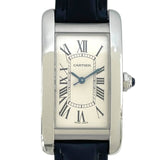 カルティエ Cartier タンクアメリカン MM WSTA0017 シルバー SS 自動巻き メンズ 腕時計