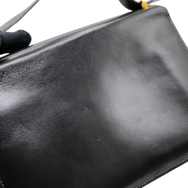 エルメス HERMES アルカザール 〇D刻 ブラウン　GD金具 ボックスカーフ レディース ショルダーバッグ