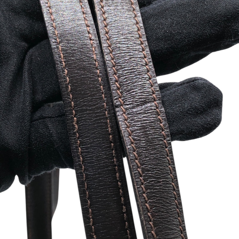 エルメス HERMES アルカザール 〇D刻 ブラウン　GD金具 ボックスカーフ レディース ショルダーバッグ