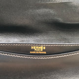 エルメス HERMES アルカザール 〇D刻 ブラウン　GD金具 ボックスカーフ レディース ショルダーバッグ