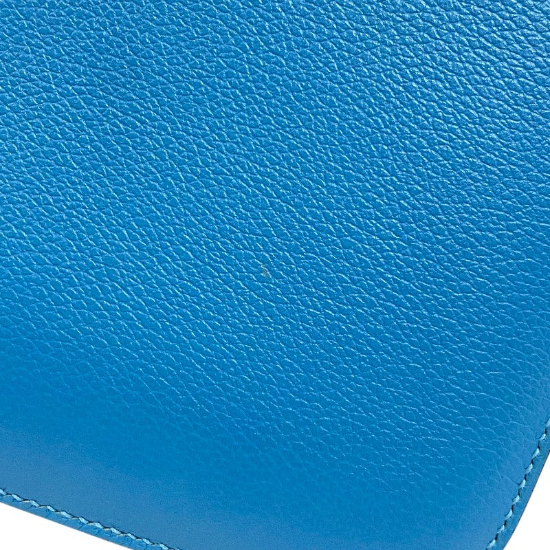 エルメス HERMES エルメス2002 20 D刻 ブルーノール シルバー金具 エバーカラー レディース ショルダーバッグ