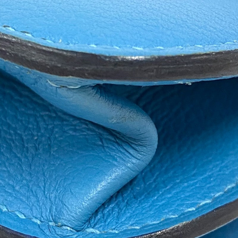 エルメス HERMES エルメス2002 20 D刻 ブルーノール シルバー金具 エバーカラー レディース ショルダーバッグ