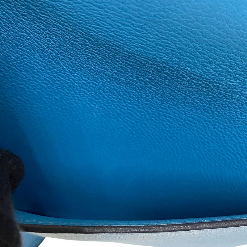 エルメス HERMES エルメス2002 20 D刻 ブルーノール シルバー金具 エバーカラー レディース ショルダーバッグ