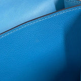 エルメス HERMES エルメス2002 20 D刻 ブルーノール シルバー金具 エバーカラー レディース ショルダーバッグ