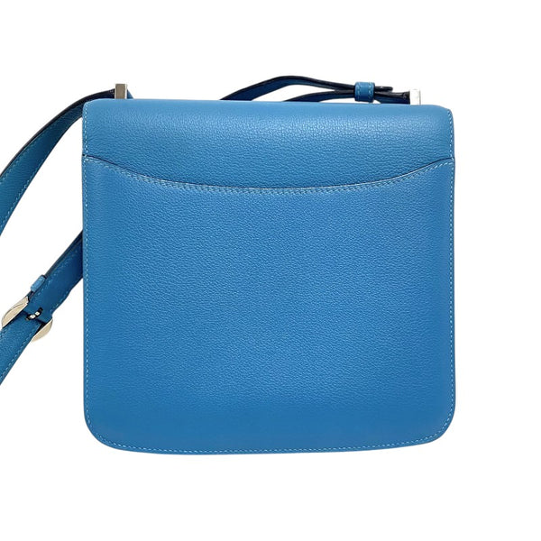 エルメス HERMES エルメス2002 20 D刻 ブルーノール シルバー金具 エバーカラー レディース ショルダーバッグ