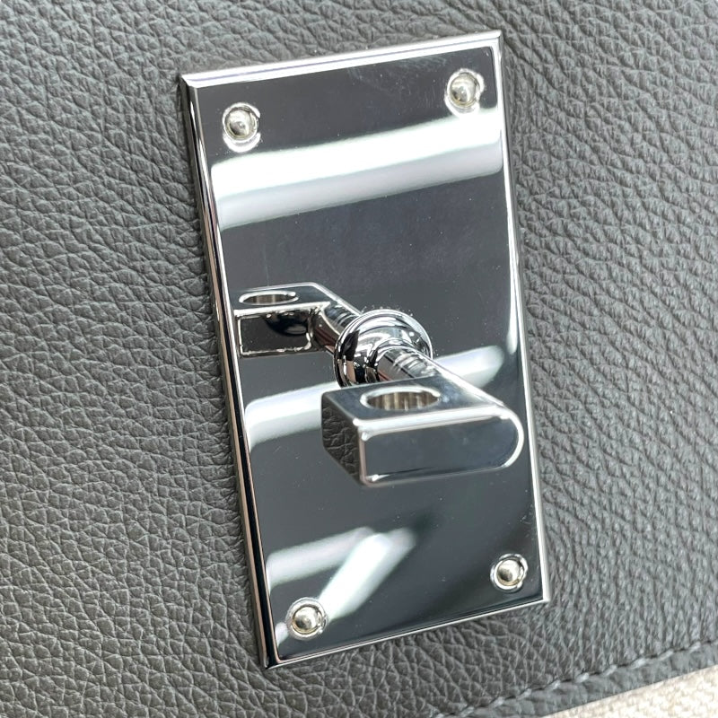 エルメス HERMES オータクロア50 U刻 アイボリ/ヴェールマキ トワルキャンプ/エバーカラー メンズ ハンドバッグ