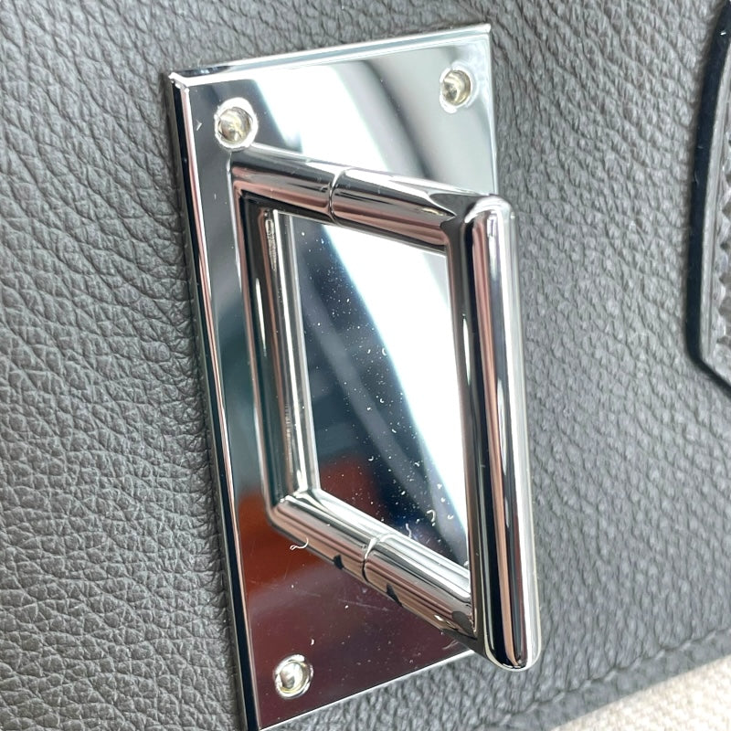 エルメス HERMES オータクロア50 U刻 アイボリ/ヴェールマキ トワルキャンプ/エバーカラー メンズ ハンドバッグ