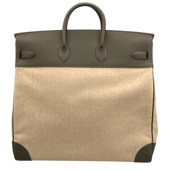 エルメス HERMES オータクロア50 U刻 アイボリ/ヴェールマキ トワルキャンプ/エバーカラー メンズ ハンドバッグ