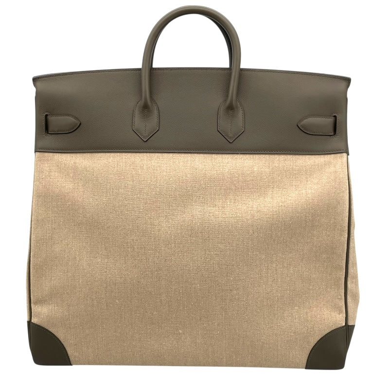 エルメス HERMES オータクロア50 U刻 アイボリ/ヴェールマキ トワルキャンプ/エバーカラー メンズ ハンドバッグ