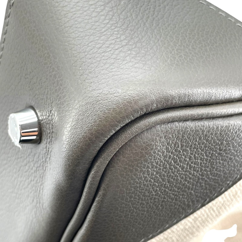 エルメス HERMES オータクロア50 U刻 アイボリ/ヴェールマキ トワルキャンプ/エバーカラー メンズ ハンドバッグ