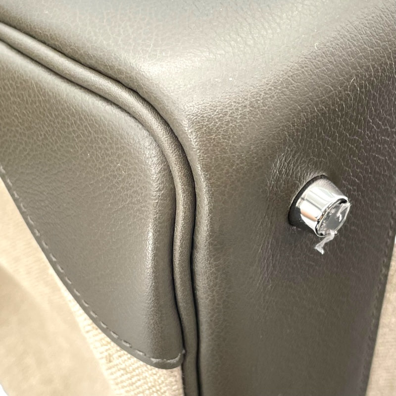 エルメス HERMES オータクロア50 U刻 アイボリ/ヴェールマキ トワルキャンプ/エバーカラー メンズ ハンドバッグ