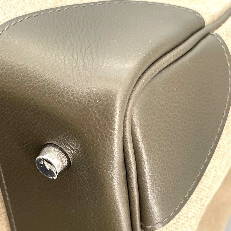 エルメス HERMES オータクロア50 U刻 アイボリ/ヴェールマキ トワルキャンプ/エバーカラー メンズ ハンドバッグ