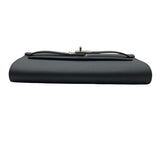 エルメス HERMES ケリーウォレット トゥーゴー U刻 ブラック×SV金具 エプソン レディース 長財布