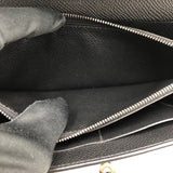エルメス HERMES ケリーウォレット トゥーゴー U刻 ブラック×SV金具 エプソン レディース 長財布