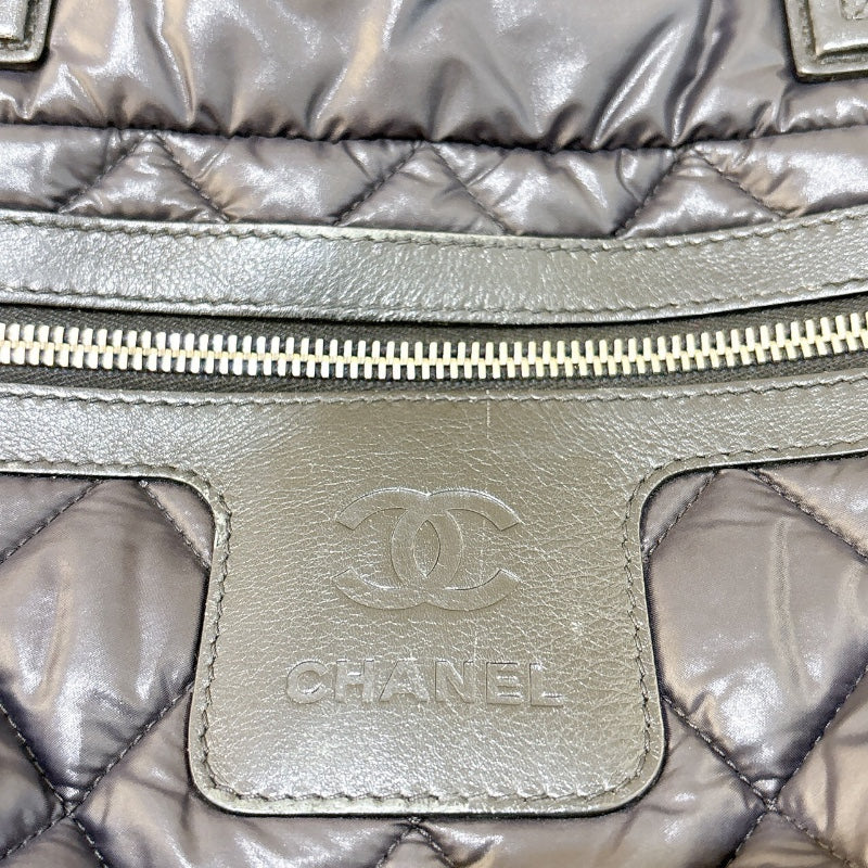 シャネル CHANEL コココクーントートPM A92259 ブラック/シルバー金具 ナイロン レディース トートバッグ