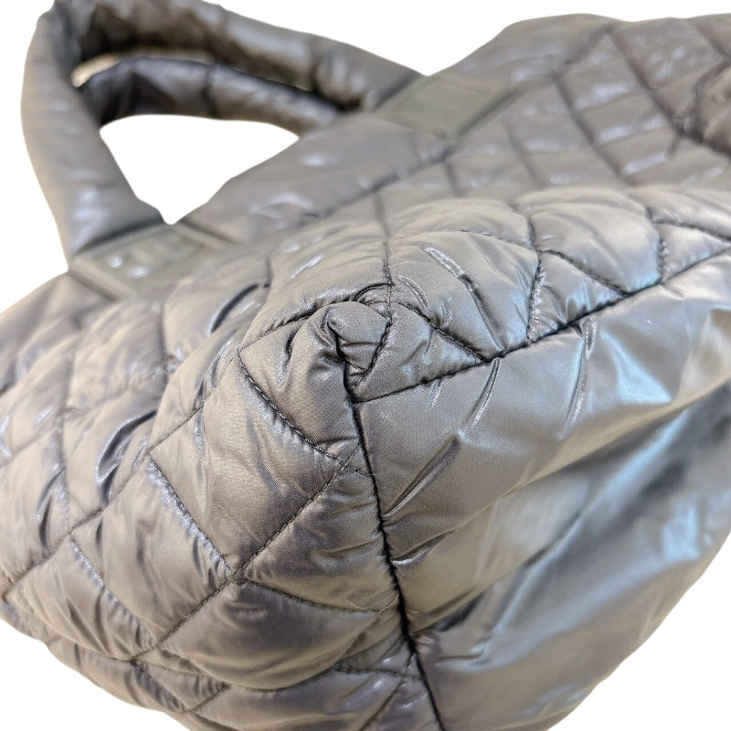 シャネル CHANEL コココクーントートPM A92259 ブラック/シルバー金具 ナイロン レディース トートバッグ