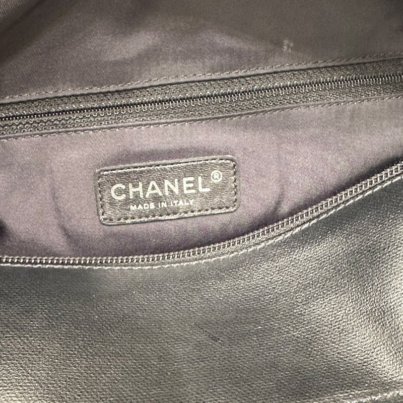 シャネル CHANEL パリピアリッツトートGM A34210 ブラック コーティングキャンバス レディース ハンドバッグ