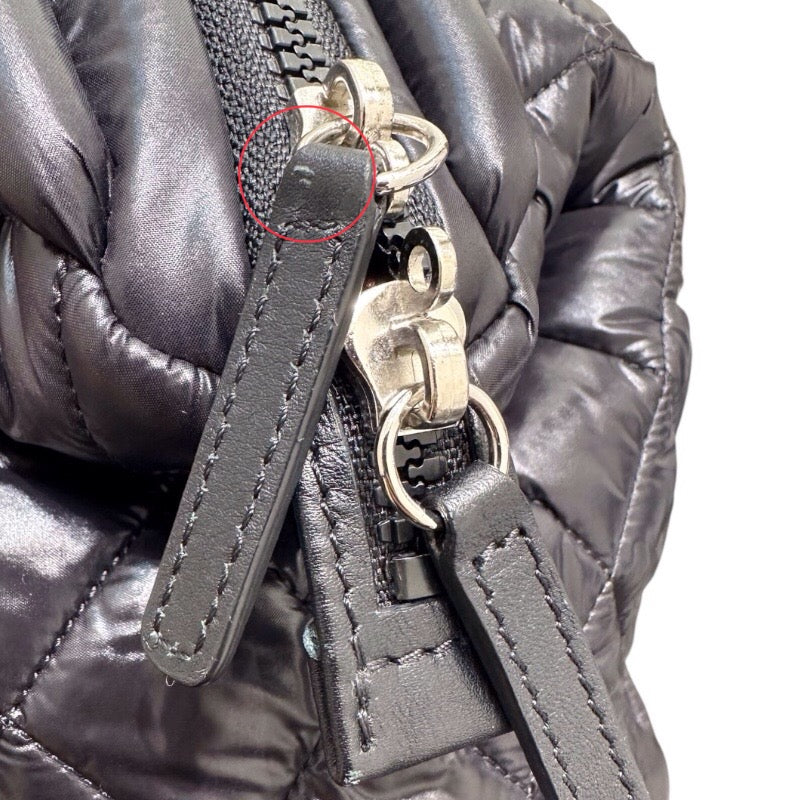 シャネル CHANEL コココクーン　ボストンバッグ A47205 ブラック ナイロン レディース ハンドバッグ