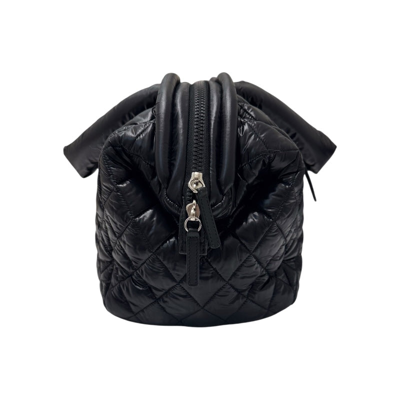 シャネル CHANEL コココクーン　ボストンバッグ A47205 ブラック ナイロン レディース ハンドバッグ