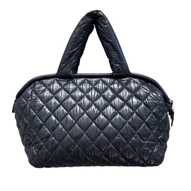 シャネル CHANEL コココクーン　ボストンバッグ A47205 ブラック ナイロン レディース ハンドバッグ