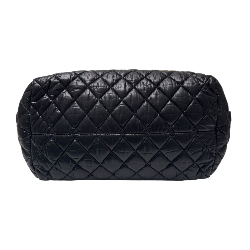 シャネル CHANEL コココクーン　ボストンバッグ A47205 ブラック ナイロン レディース ハンドバッグ