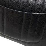 シャネル CHANEL マドモアゼル チェーンフラップバッグ ブラック ゴールド金具 キャビアスキン レディース ショルダーバッグ
