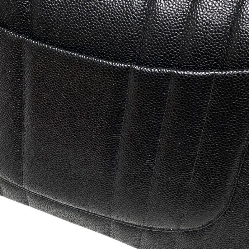 シャネル CHANEL マドモアゼル チェーンフラップバッグ ブラック ゴールド金具 キャビアスキン レディース ショルダーバッグ