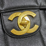 シャネル CHANEL マドモアゼル チェーンフラップバッグ ブラック ゴールド金具 キャビアスキン レディース ショルダーバッグ