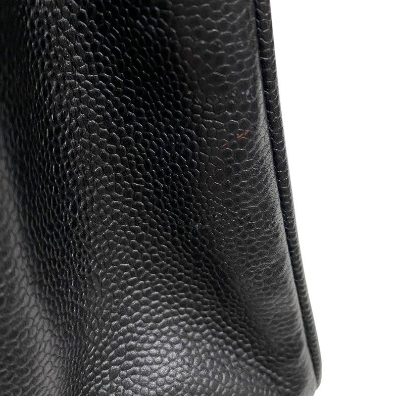 シャネル CHANEL マドモアゼル チェーンフラップバッグ ブラック ゴールド金具 キャビアスキン レディース ショルダーバッグ