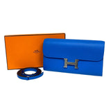 エルメス HERMES コンスタンストゥーゴー U刻 ブルーフリーダ シルバー金具 エバーカラー レディース ショルダーバッグ