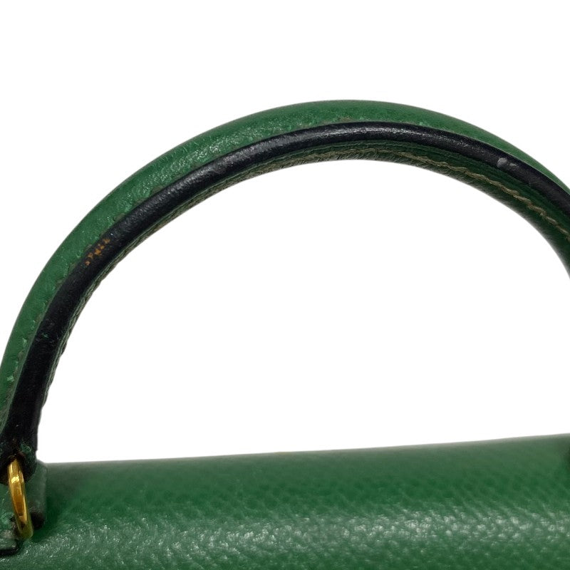 エルメス HERMES ミニミニケリー15 〇V刻 バンブー ゴールド金具 クシュベル レディース ショルダーバッグ