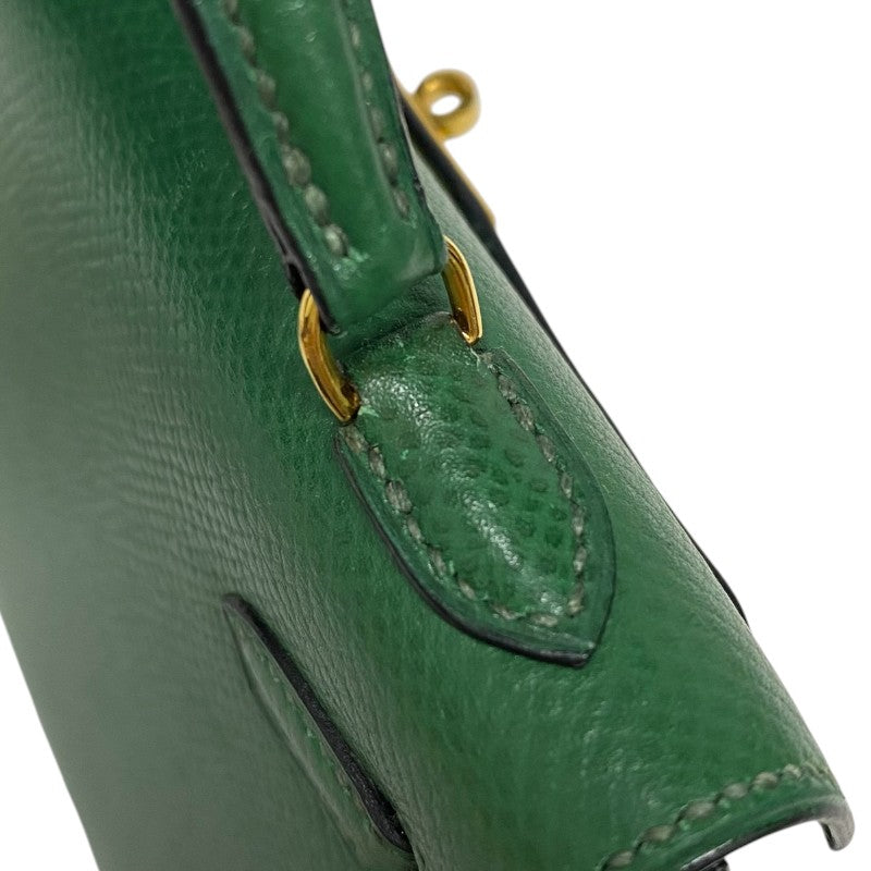 エルメス HERMES ミニミニケリー15 〇V刻 バンブー ゴールド金具 クシュベル レディース ショルダーバッグ