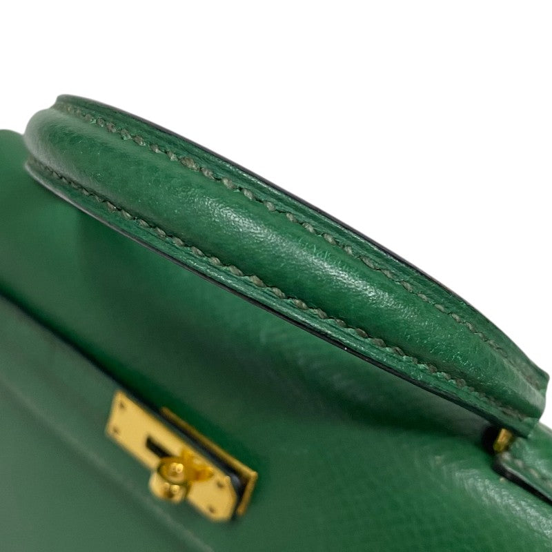 エルメス HERMES ミニミニケリー15 〇V刻 バンブー ゴールド金具 クシュベル レディース ショルダーバッグ