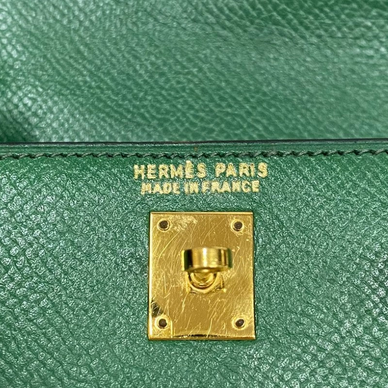 エルメス HERMES ミニミニケリー15 〇V刻 バンブー ゴールド金具 クシュベル レディース ショルダーバッグ