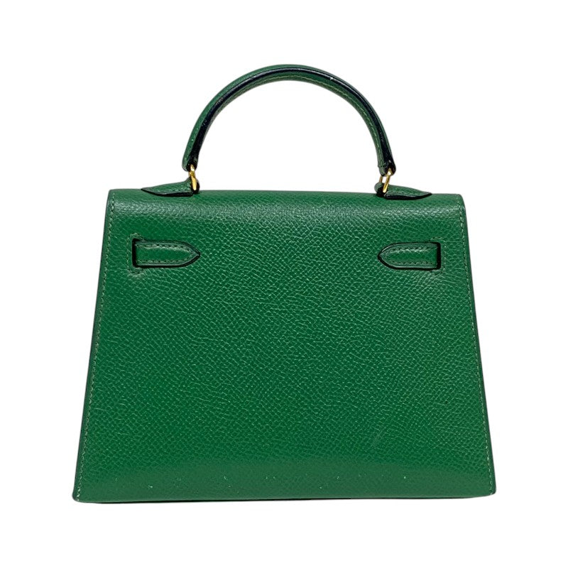 エルメス HERMES ミニミニケリー15 〇V刻 バンブー ゴールド金具 クシュベル レディース ショルダーバッグ
