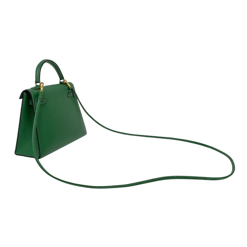 エルメス HERMES ミニミニケリー15 〇V刻 バンブー ゴールド金具 クシュベル レディース ショルダーバッグ